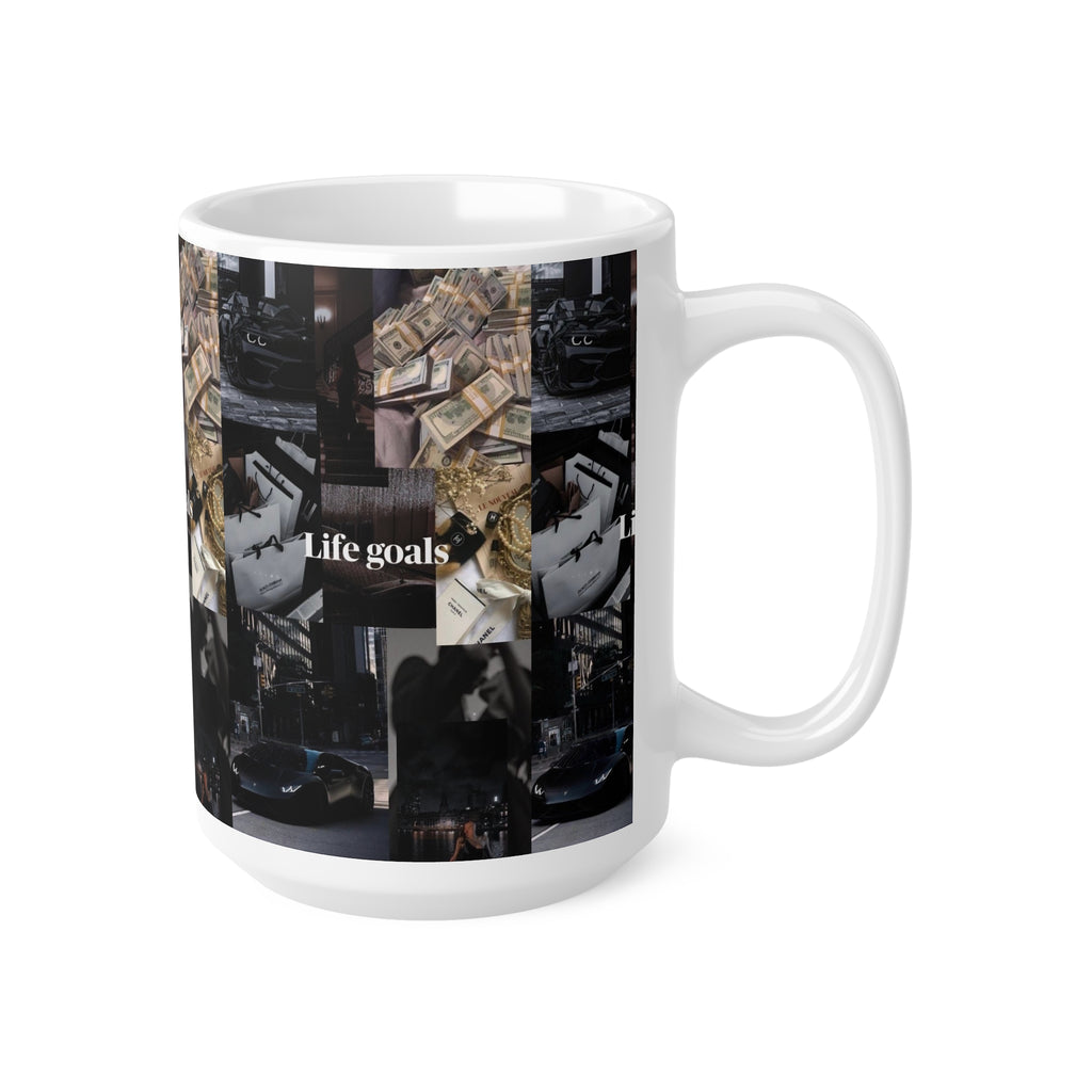 Life Goals Collage Coffee Mug — 11oz & 15oz Ceramic