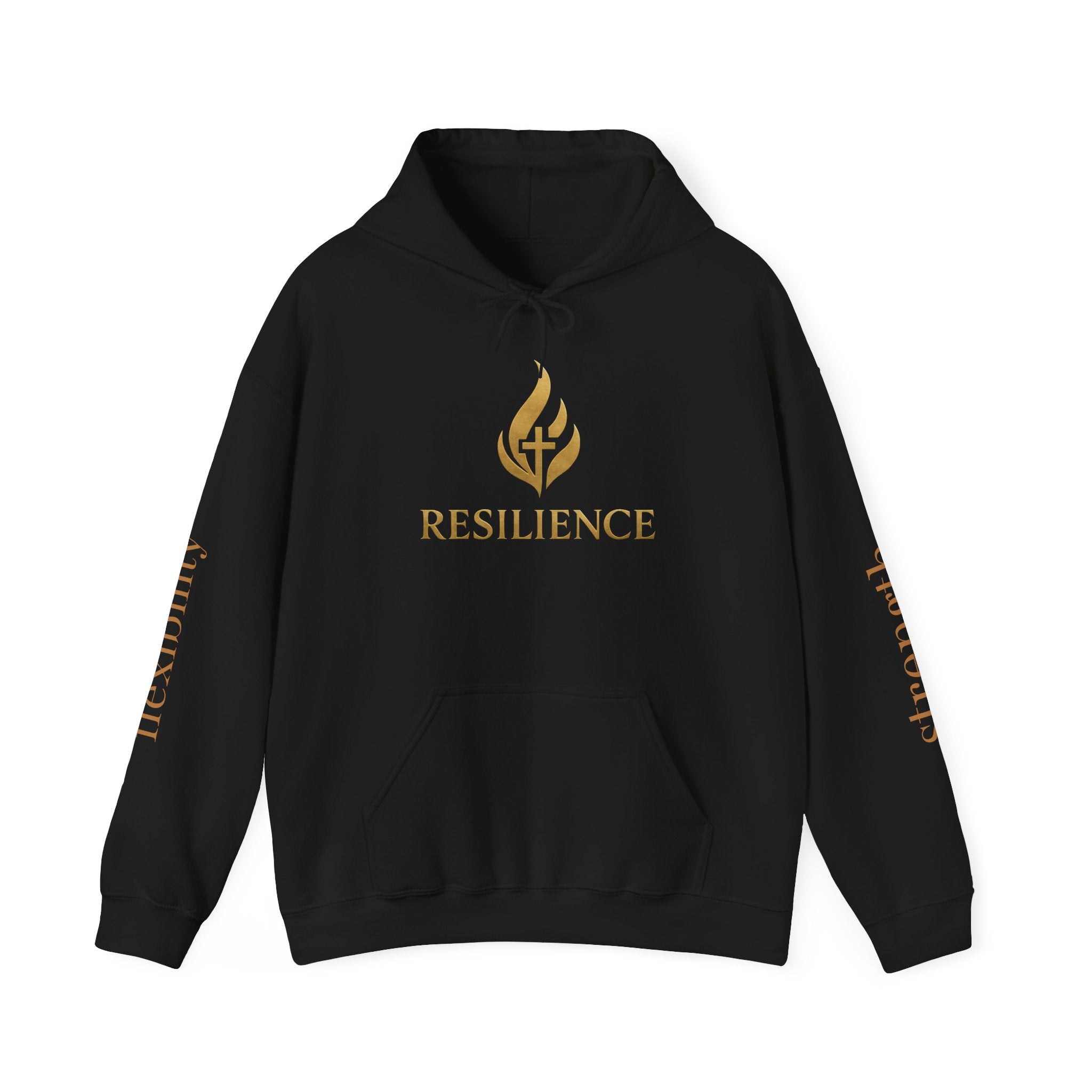 Resilience Flame Hoodie – Inspirational Graphic Hooded Sweatshirt