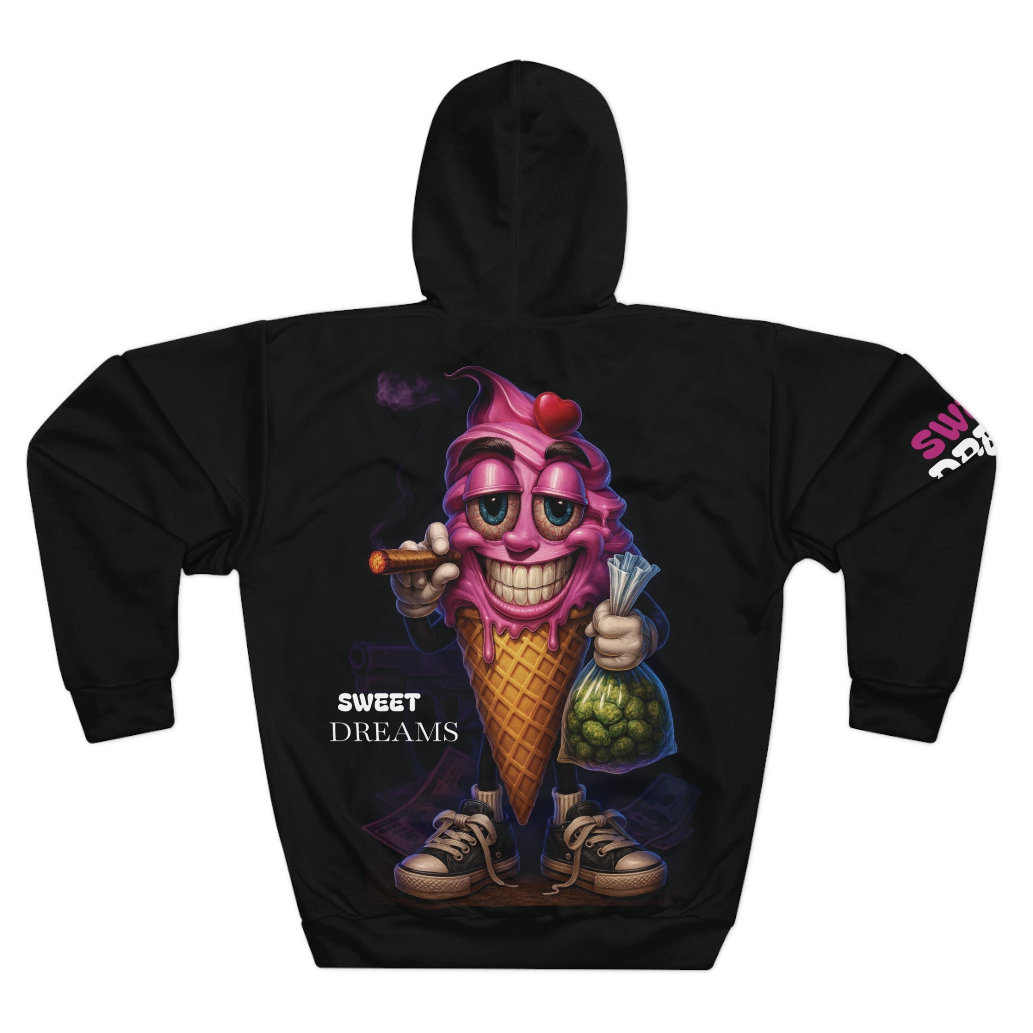 Quirky Ice Cream Character Hoodie