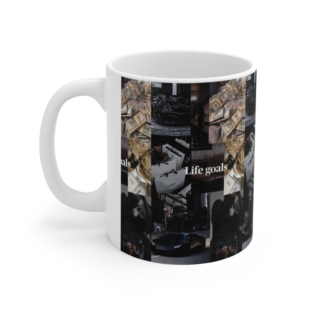 Life Goals Collage Coffee Mug — 11oz & 15oz Ceramic