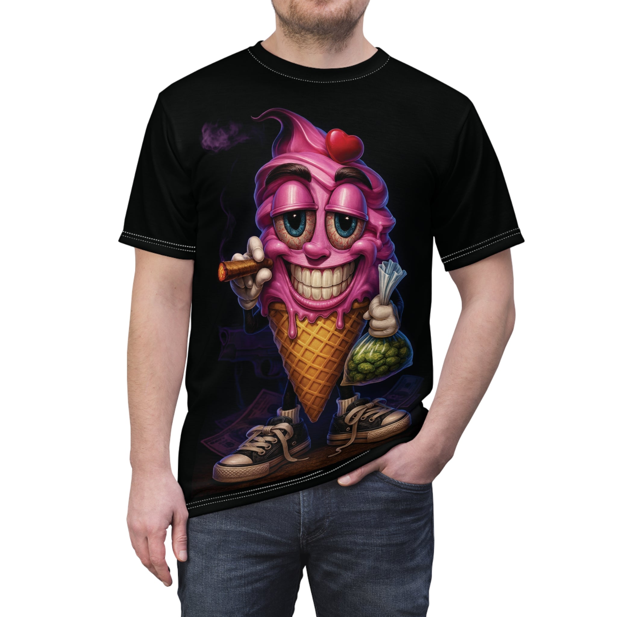 Cool Ice Cream Graphic Tee for Trendy Vibes