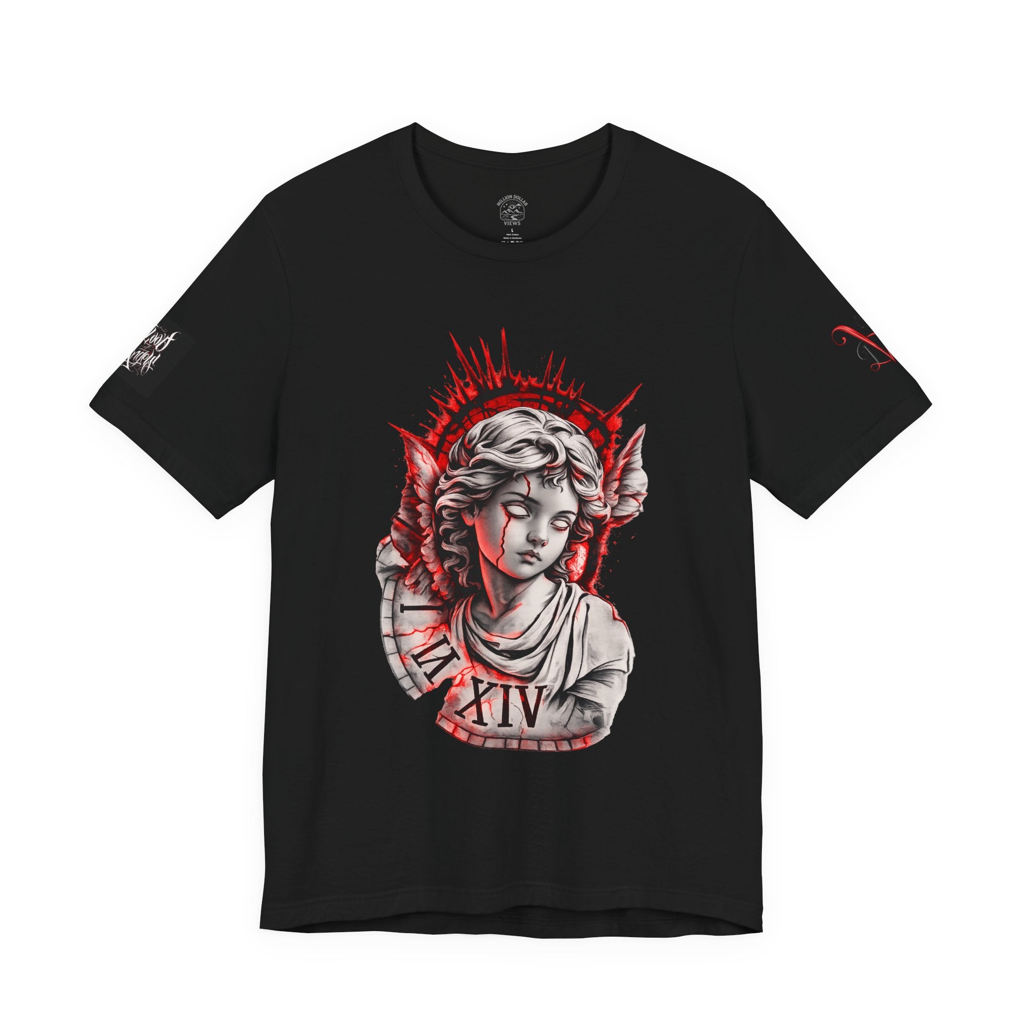 Copy of Copy of Ornate Gold Monogram 'M' T‑Shirt — Regal Vintage Initial Tee