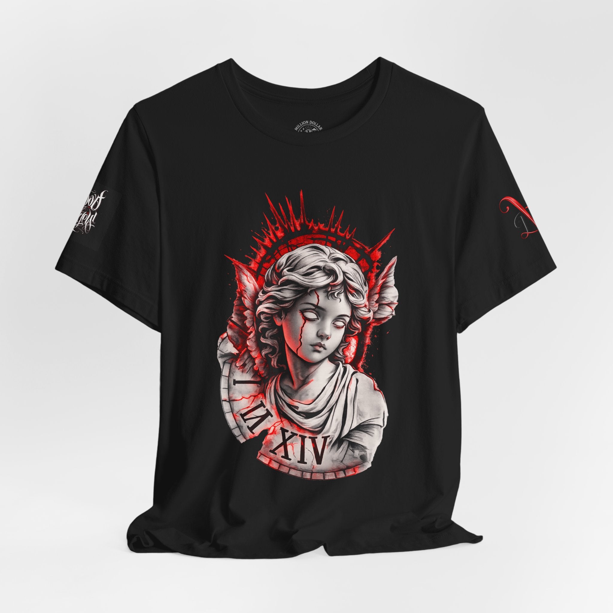 Copy of Copy of Ornate Gold Monogram 'M' T‑Shirt — Regal Vintage Initial Tee