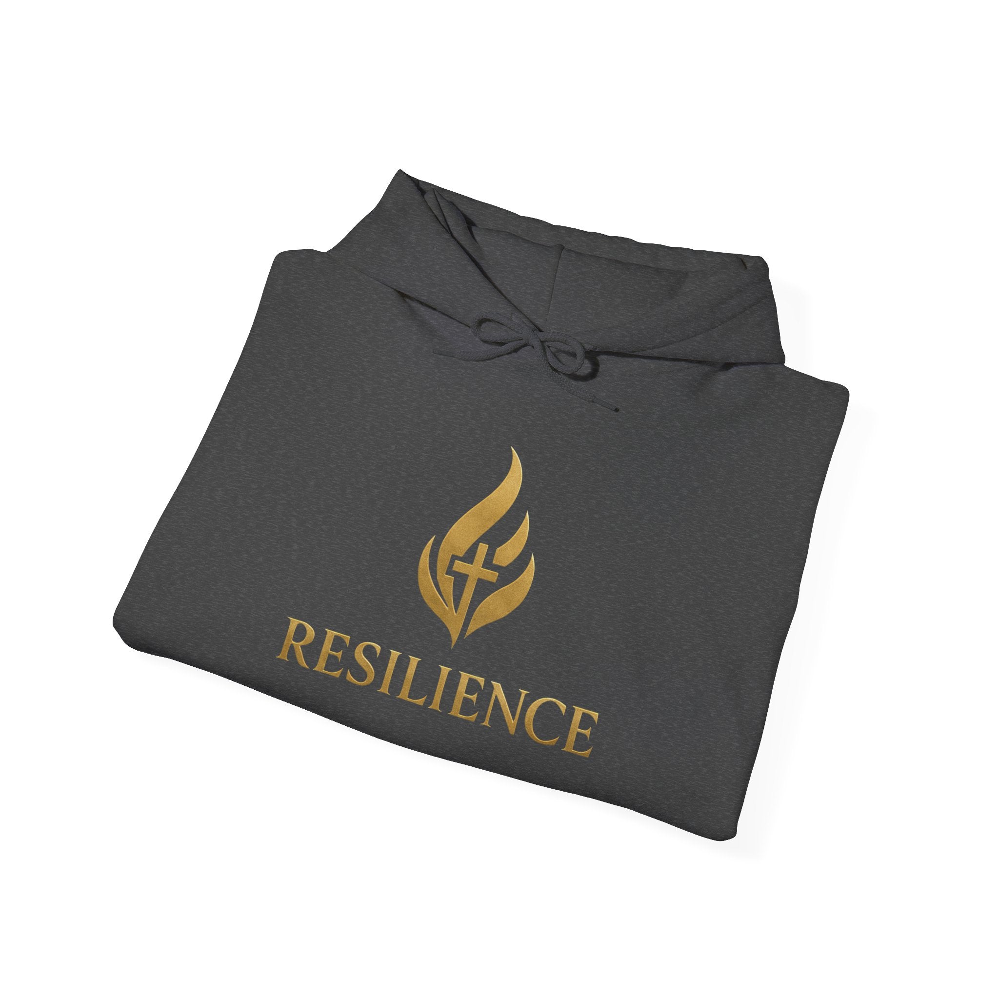 Resilience Flame Hoodie – Inspirational Graphic Hooded Sweatshirt